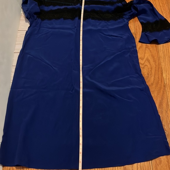 Rebecca Taylor Navy Silk Lace Dress size 6 - Picture 8 of 8